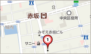 福岡赤坂大名院MAP